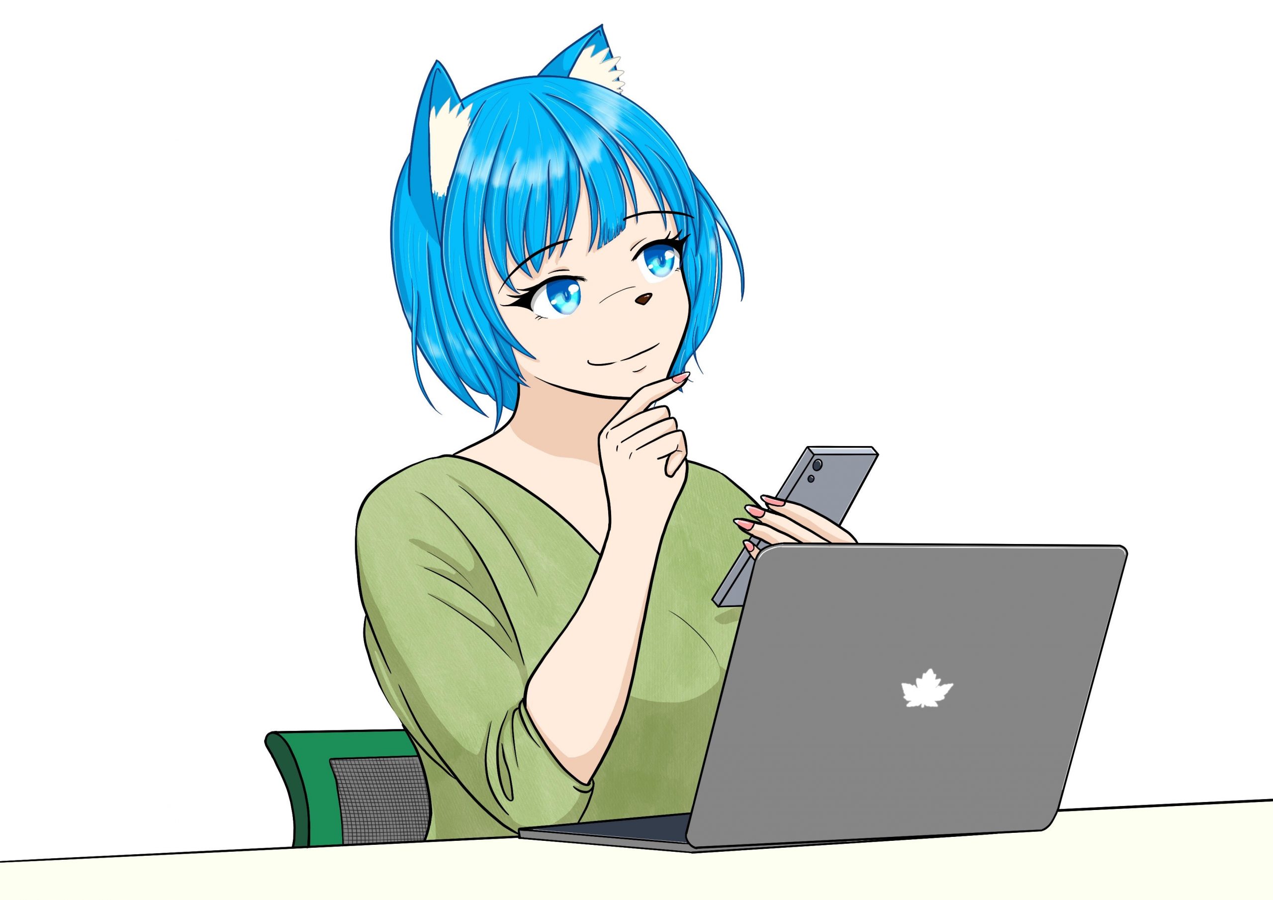 中の人のイメージ（モデル：天渡早苗さん）