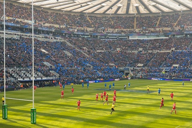 イメージ：ラグビーの試合会場